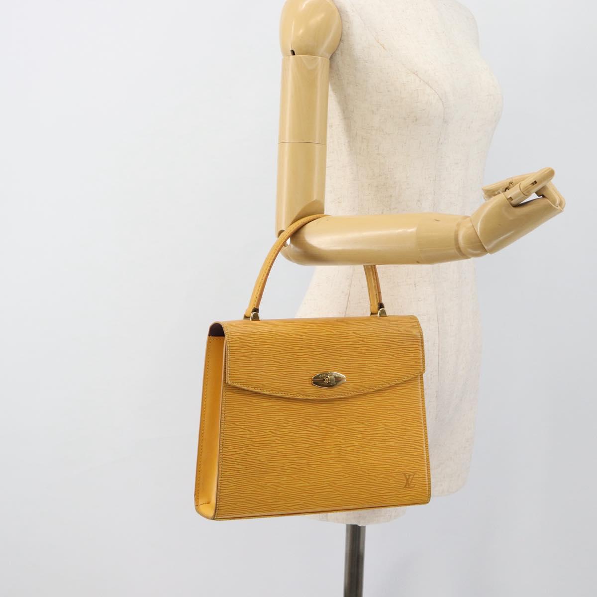LOUIS VUITTON Epi Malesherbes Bag Tassili Yellow Jonne M52379 LV Auth BA13470