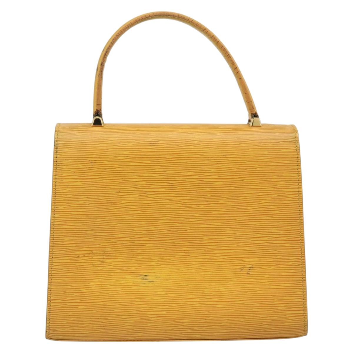 LOUIS VUITTON Epi Malesherbes Bag Tassili Yellow Jonne M52379 LV Auth BA13470