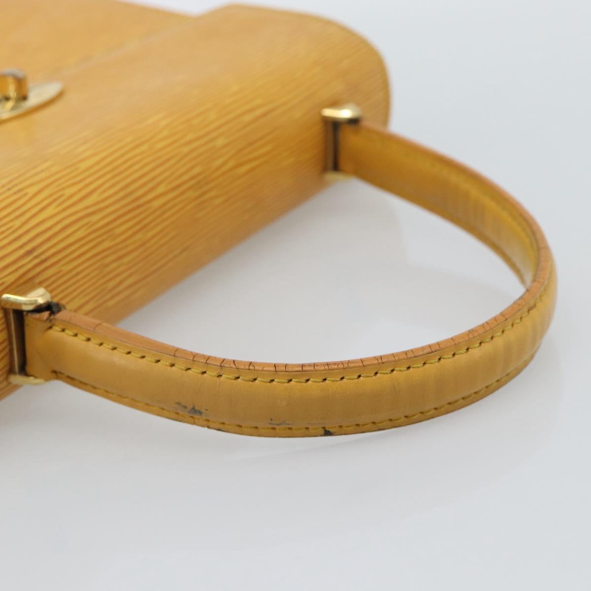 LOUIS VUITTON Epi Malesherbes Bag Tassili Yellow Jonne M52379 LV Auth BA13470