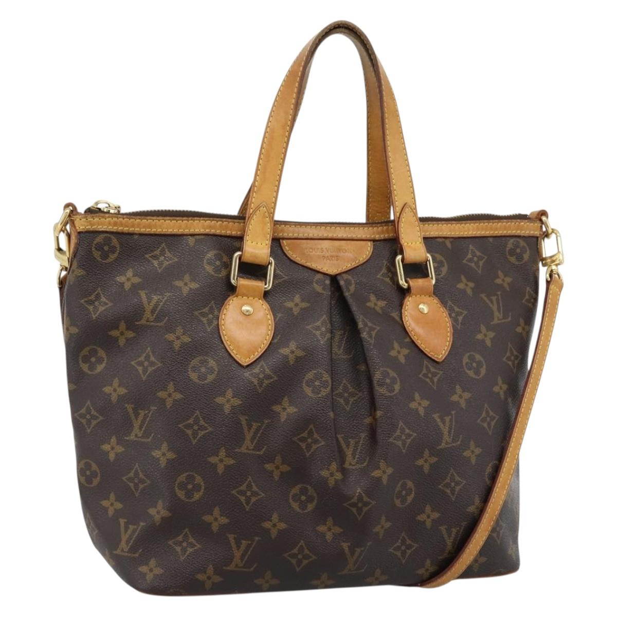 LOUIS VUITTON Monogram Palermo PM Tote Bag M40145 LV Auth BA13472
