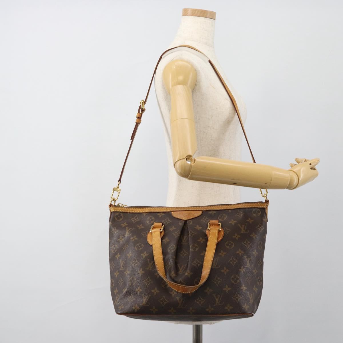 LOUIS VUITTON Monogram Palermo PM Tote Bag M40145 LV Auth BA13472