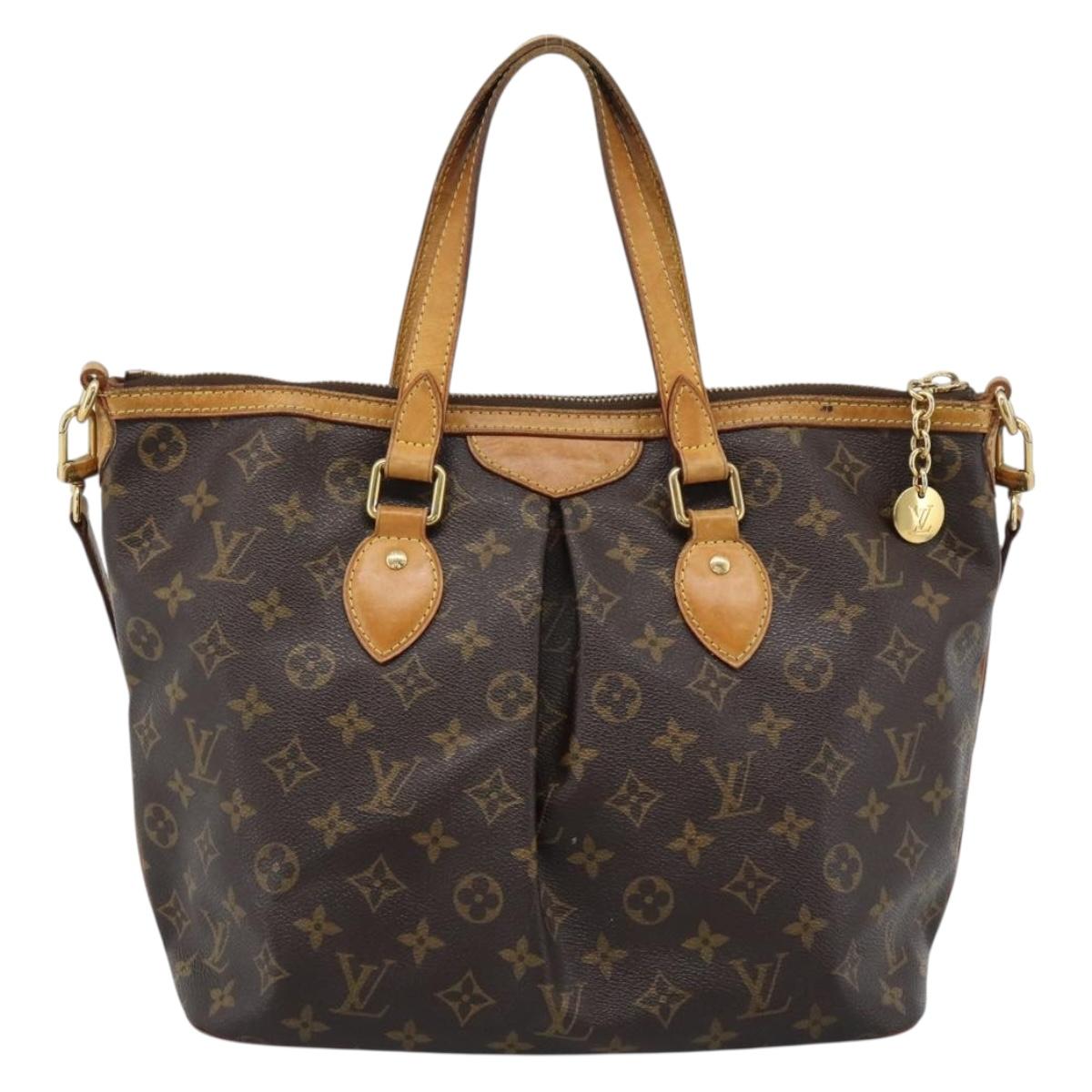 LOUIS VUITTON Monogram Palermo PM Tote Bag M40145 LV Auth BA13472