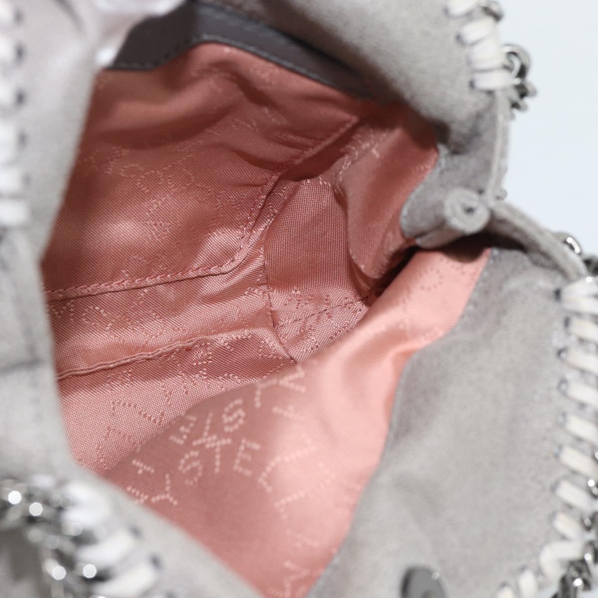 Stella MacCartney Falabella Bag Suede 2way Gray Silver 495150 Auth BA13479A