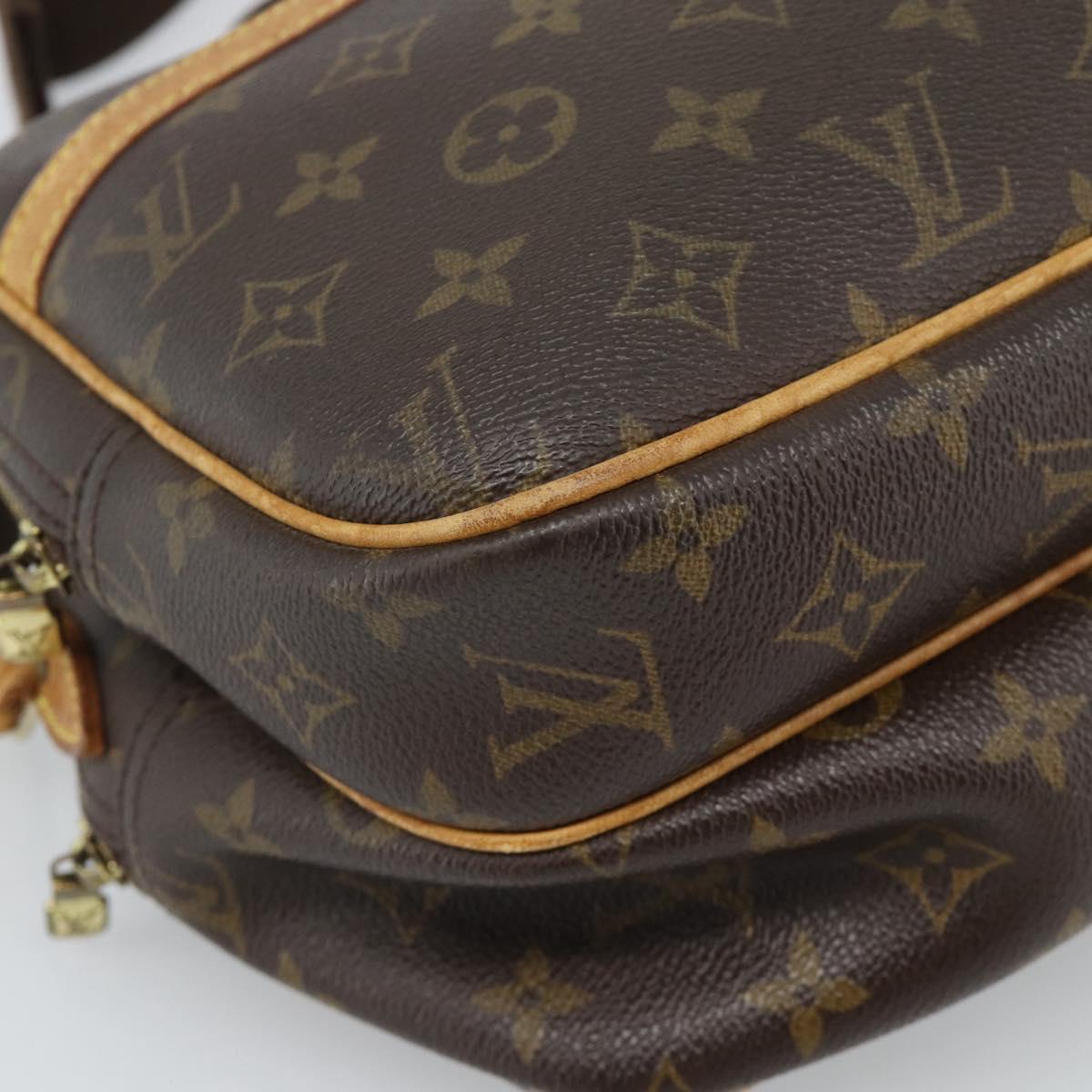 LOUIS VUITTON Monogram Reporter PM Shoulder Bag M45254 LV Auth BA13482