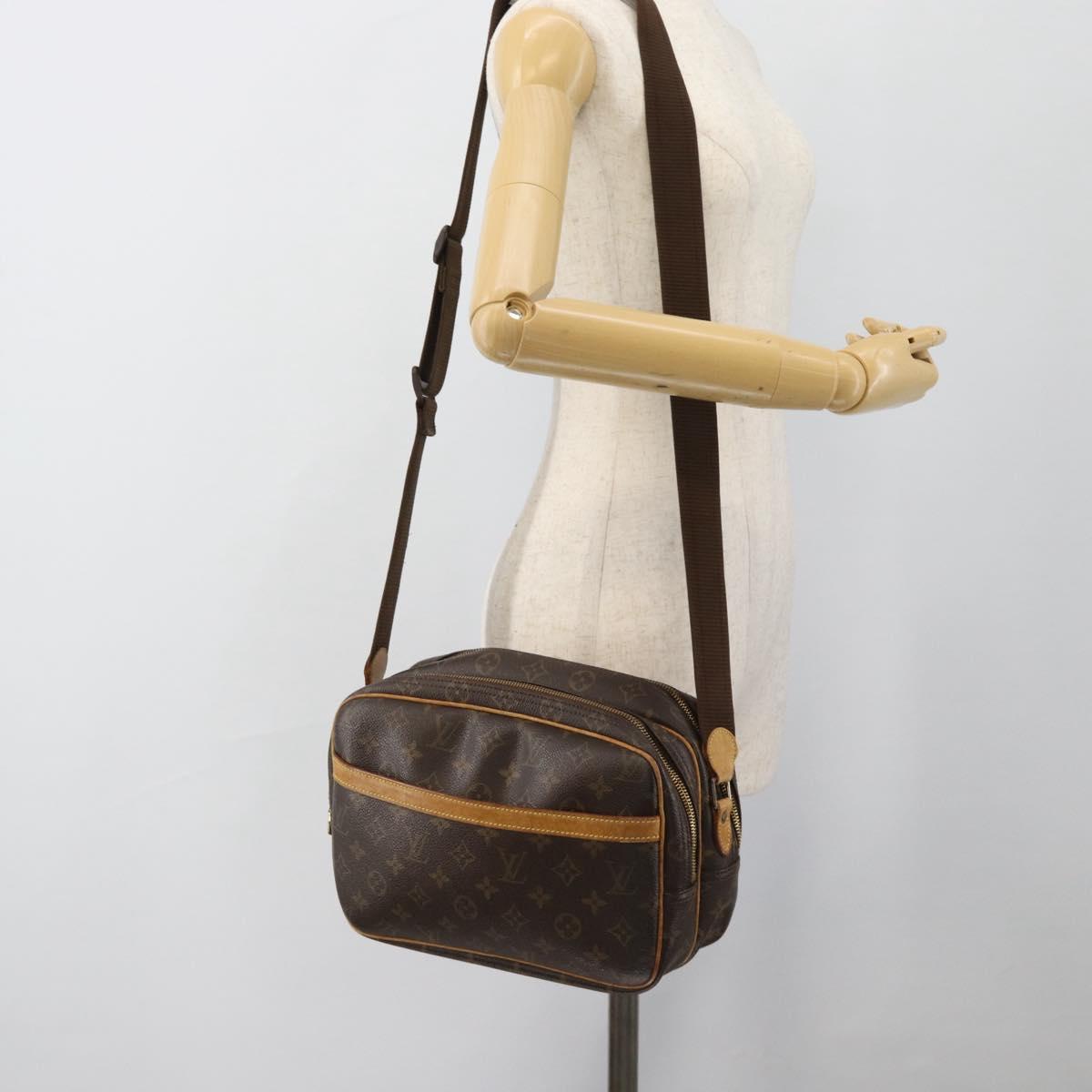 LOUIS VUITTON Monogram Reporter PM Shoulder Bag M45254 LV Auth BA13482