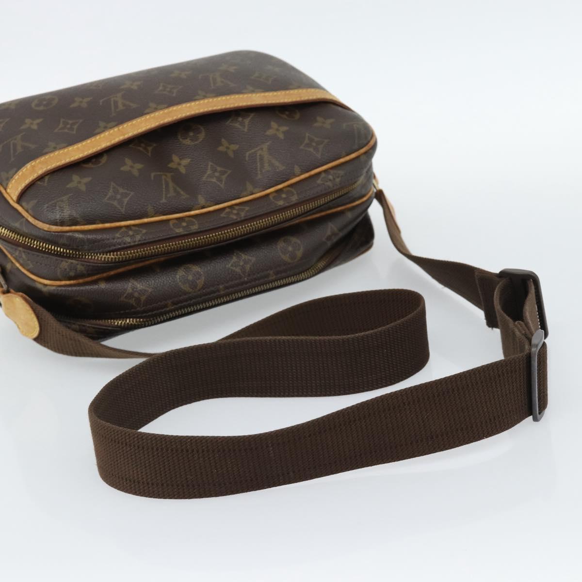 LOUIS VUITTON Monogram Reporter PM Shoulder Bag M45254 LV Auth BA13482
