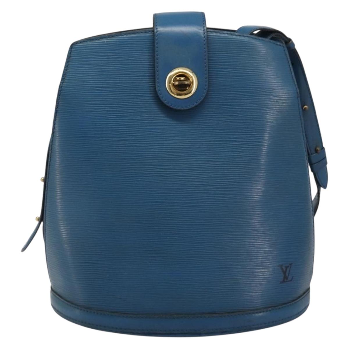 LOUIS VUITTON Epi Cluny Shoulder Bag Blue M52255 LV Auth BA13485