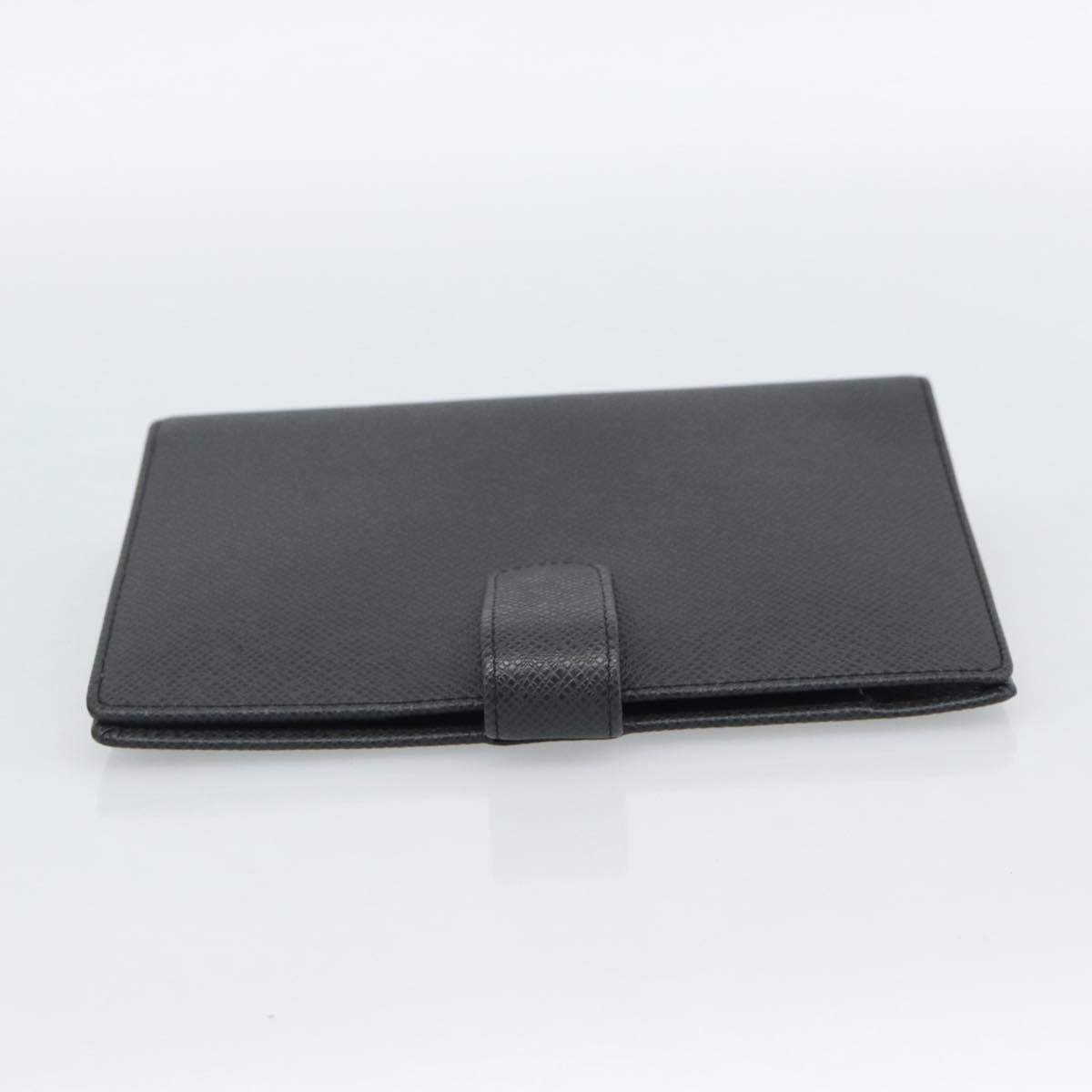 LOUIS VUITTON Taiga Leather Agenda MM Day Planner Cover Ardoise Auth BA13490