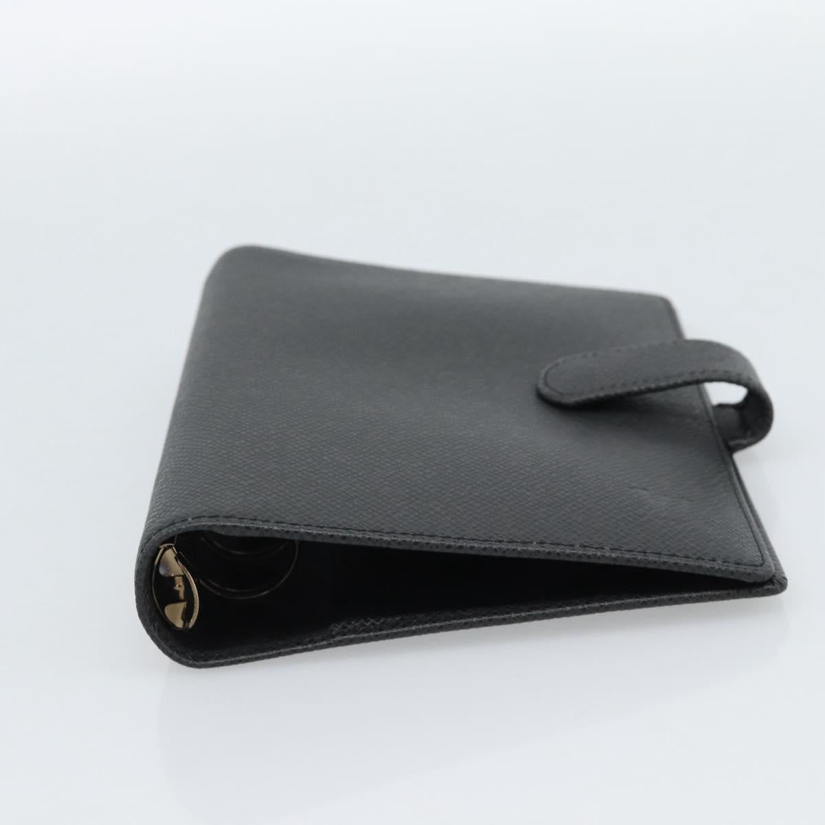 LOUIS VUITTON Taiga Leather Agenda MM Day Planner Cover Ardoise Auth BA13490