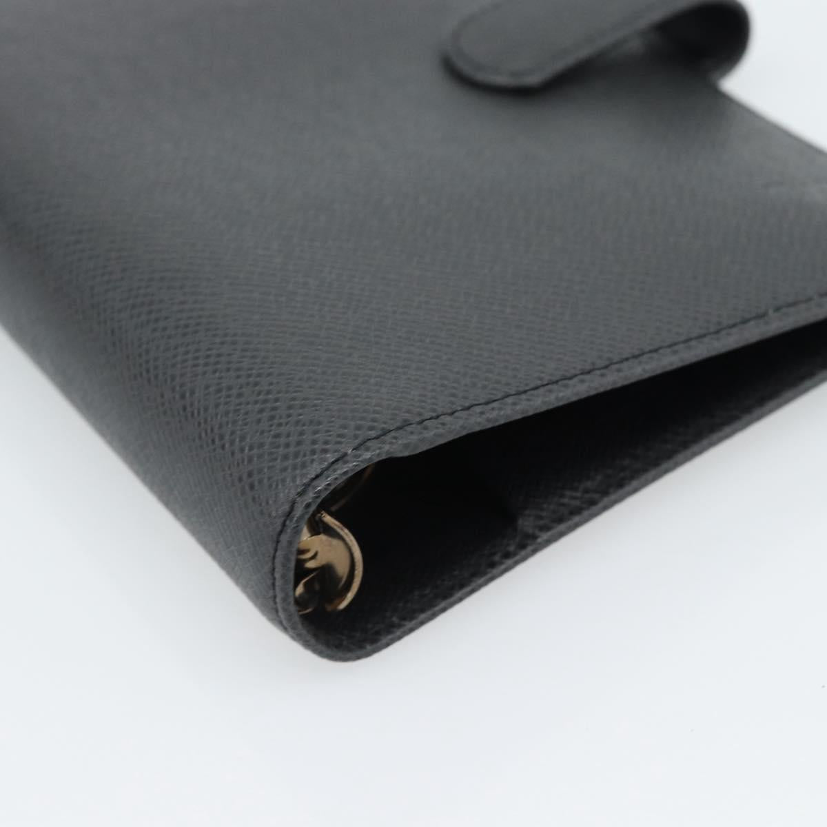 LOUIS VUITTON Taiga Leather Agenda MM Day Planner Cover Ardoise Auth BA13490