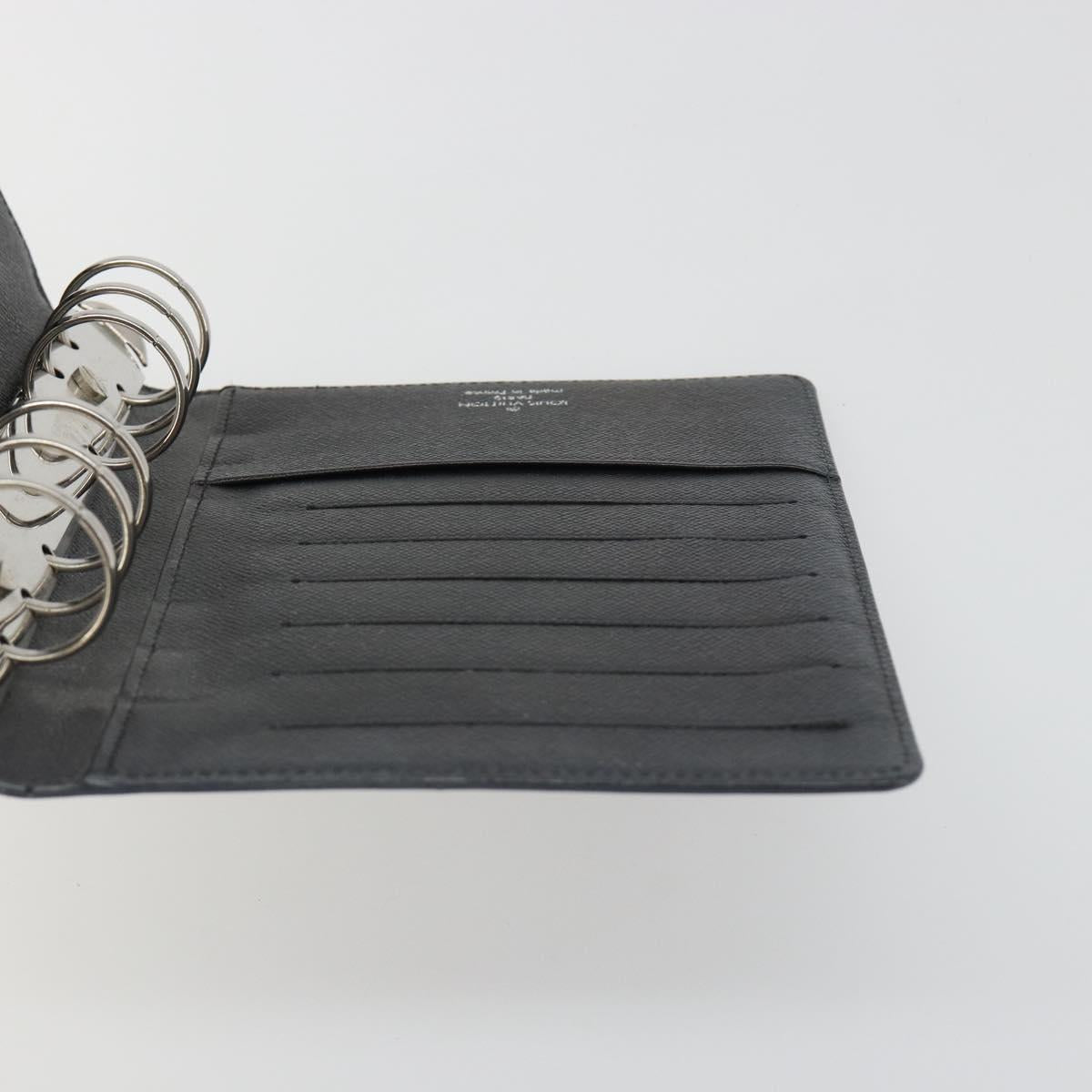 LOUIS VUITTON Epi Agenda MM Day Planner Cover Black R20042 LV Auth BA13491