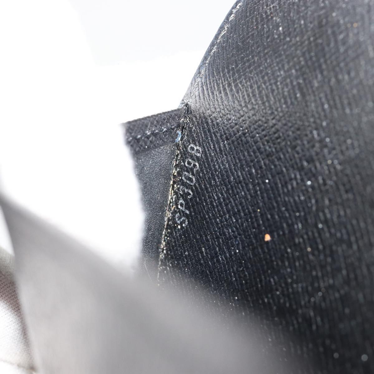 LOUIS VUITTON Epi Agenda MM Day Planner Cover Black R20042 LV Auth BA13491