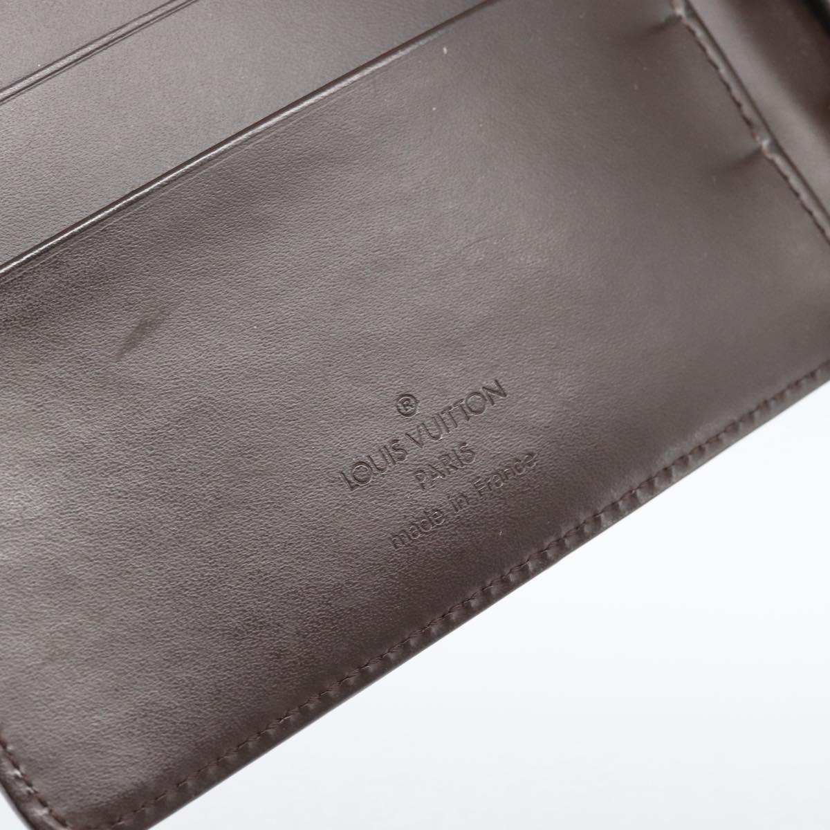 LOUIS VUITTON Epi Agenda MM Day Planner Cover Mocha R2004D LV Auth BA13492