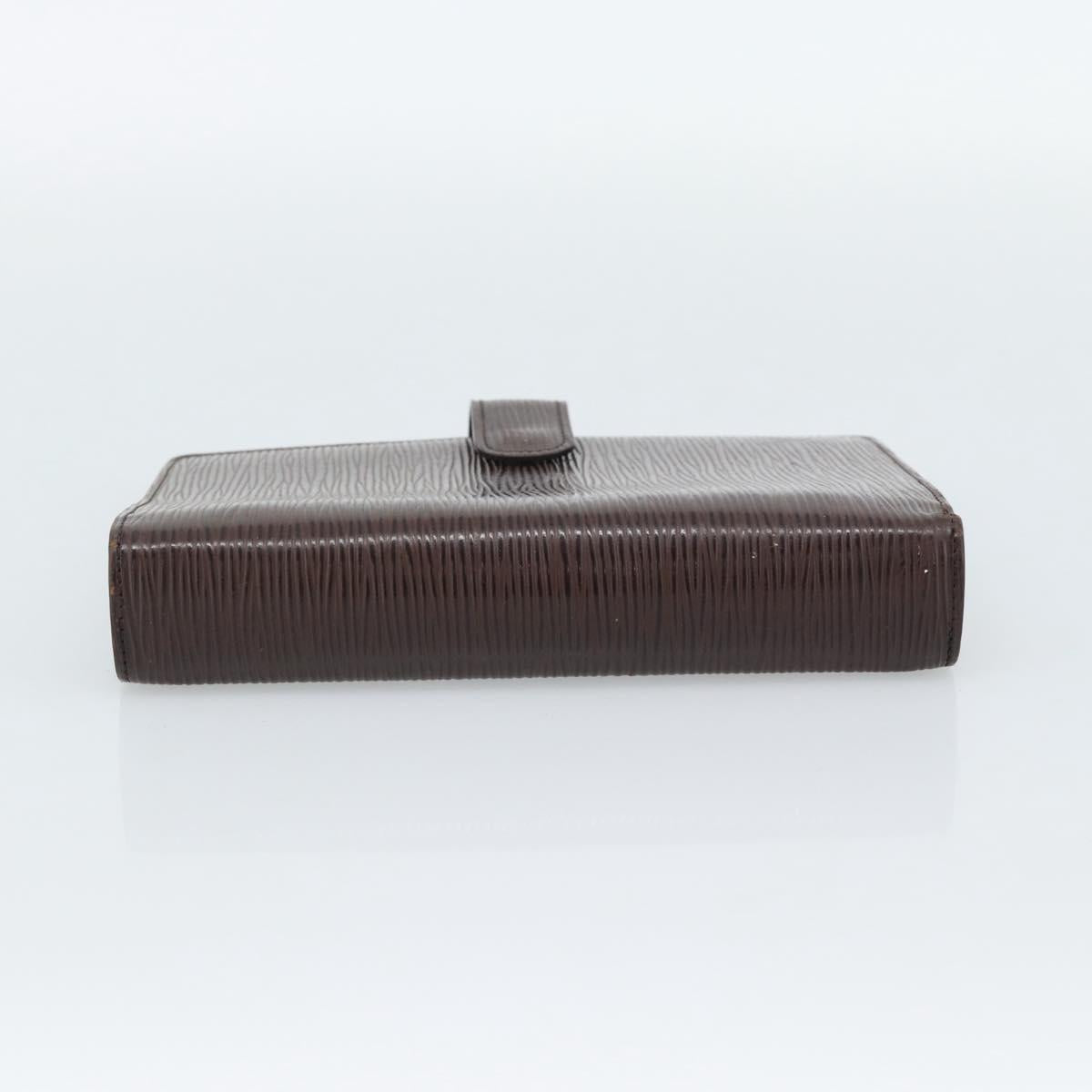 LOUIS VUITTON Epi Agenda MM Day Planner Cover Mocha R2004D LV Auth BA13492