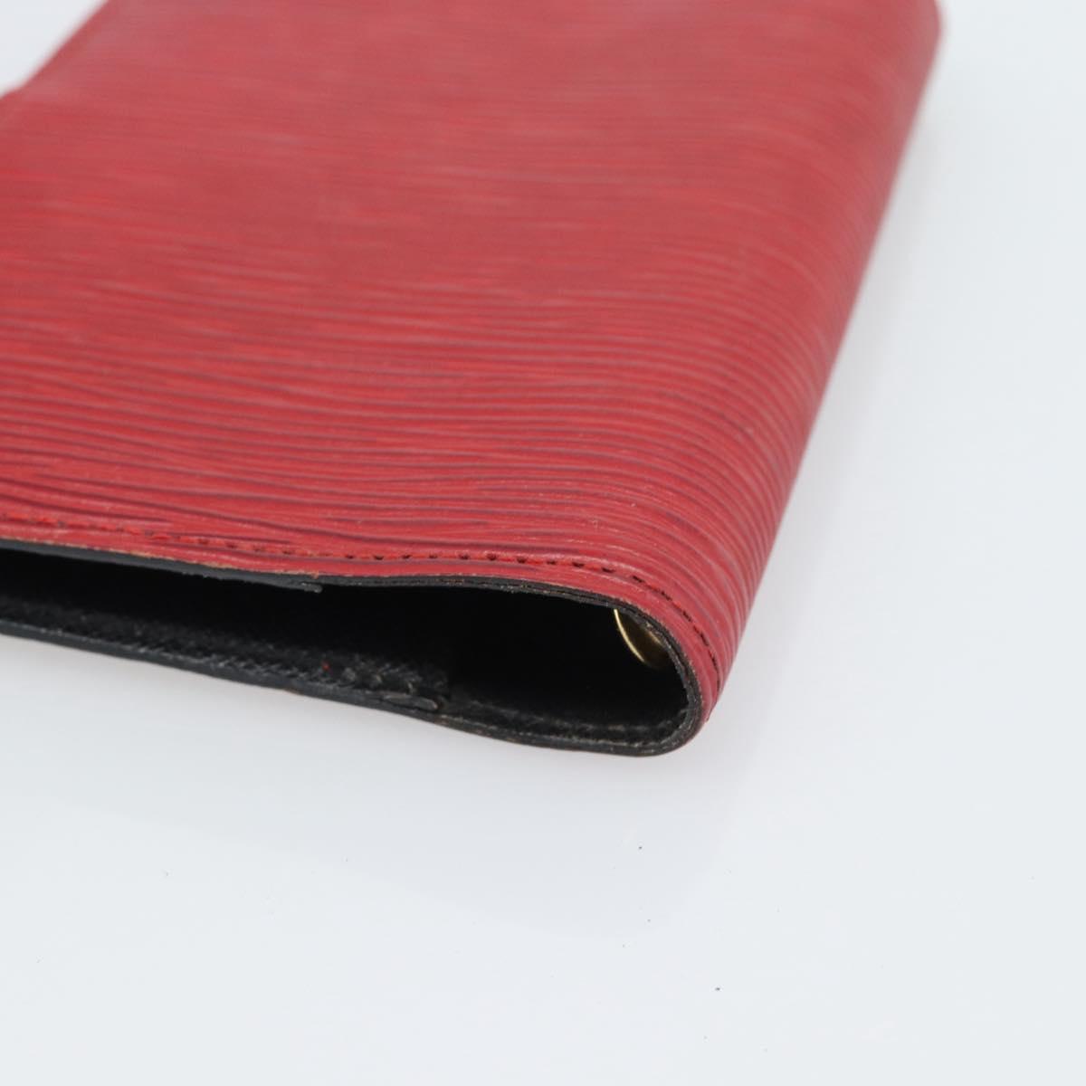 LOUIS VUITTON Epi Agenda PM Day Planner Cover Red R20057 LV Auth BA13493