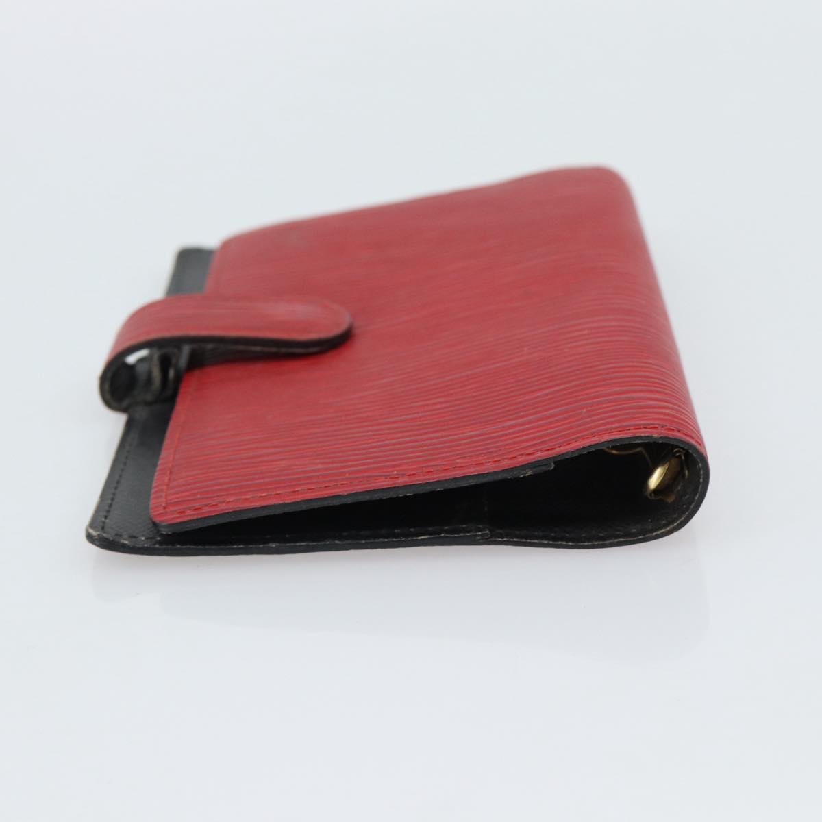 LOUIS VUITTON Epi Agenda PM Day Planner Cover Red R20057 LV Auth BA13493