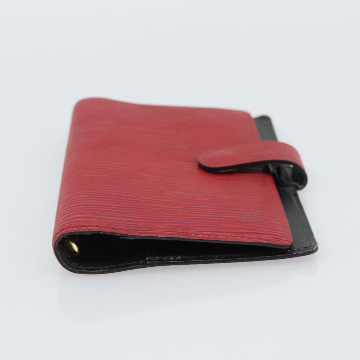 LOUIS VUITTON Epi Agenda PM Day Planner Cover Red R20057 LV Auth BA13493