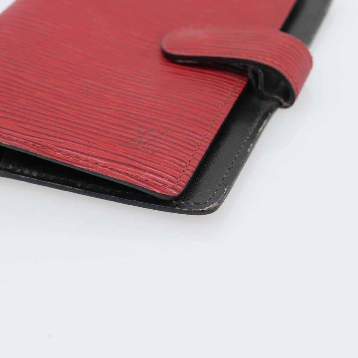 LOUIS VUITTON Epi Agenda PM Day Planner Cover Red R20057 LV Auth BA13493