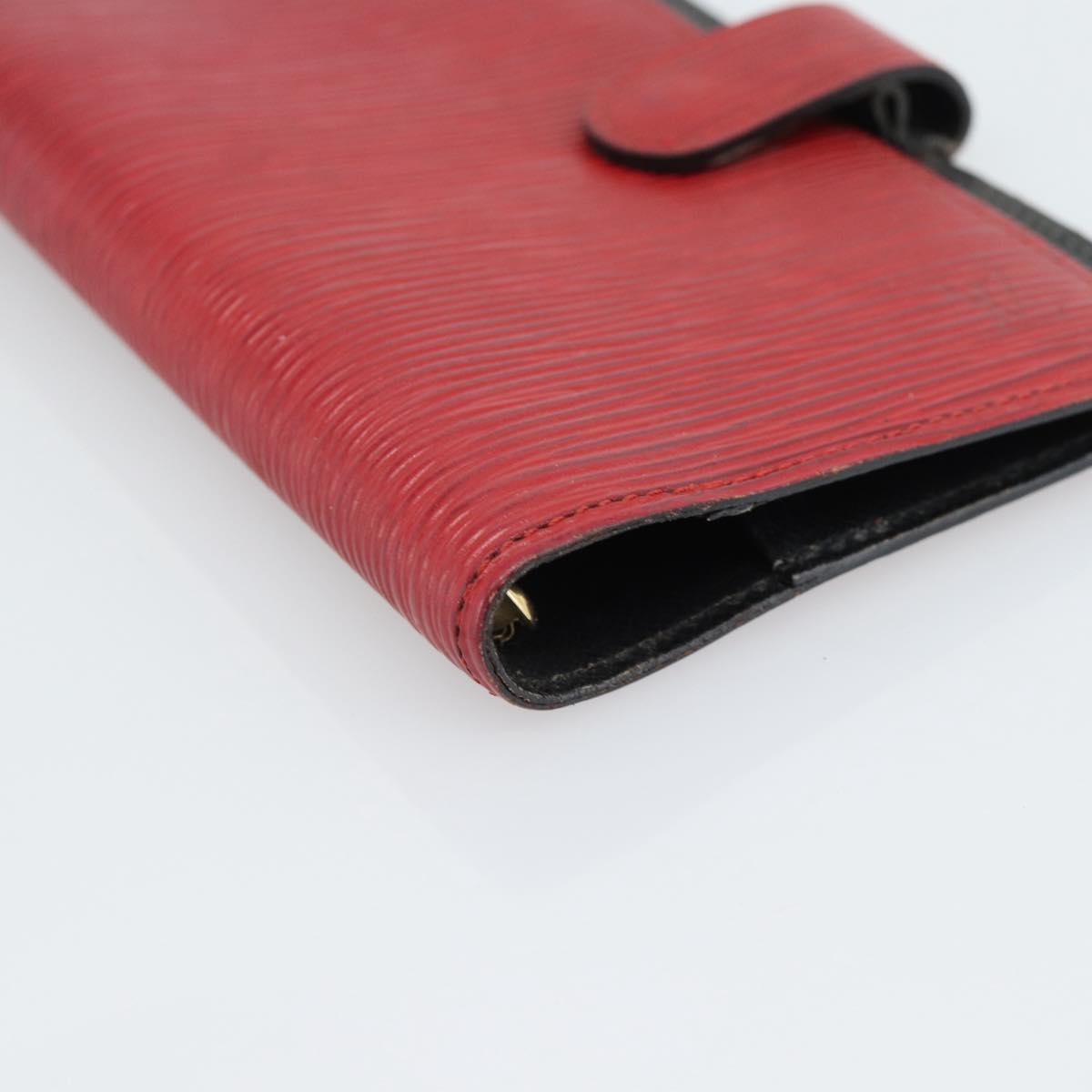 LOUIS VUITTON Epi Agenda PM Day Planner Cover Red R20057 LV Auth BA13493