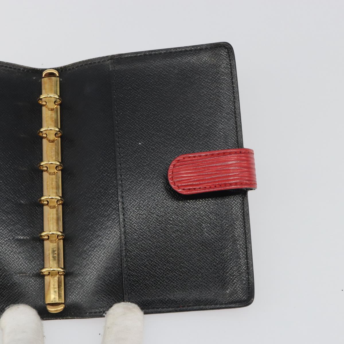 LOUIS VUITTON Epi Agenda PM Day Planner Cover Red R20057 LV Auth BA13494