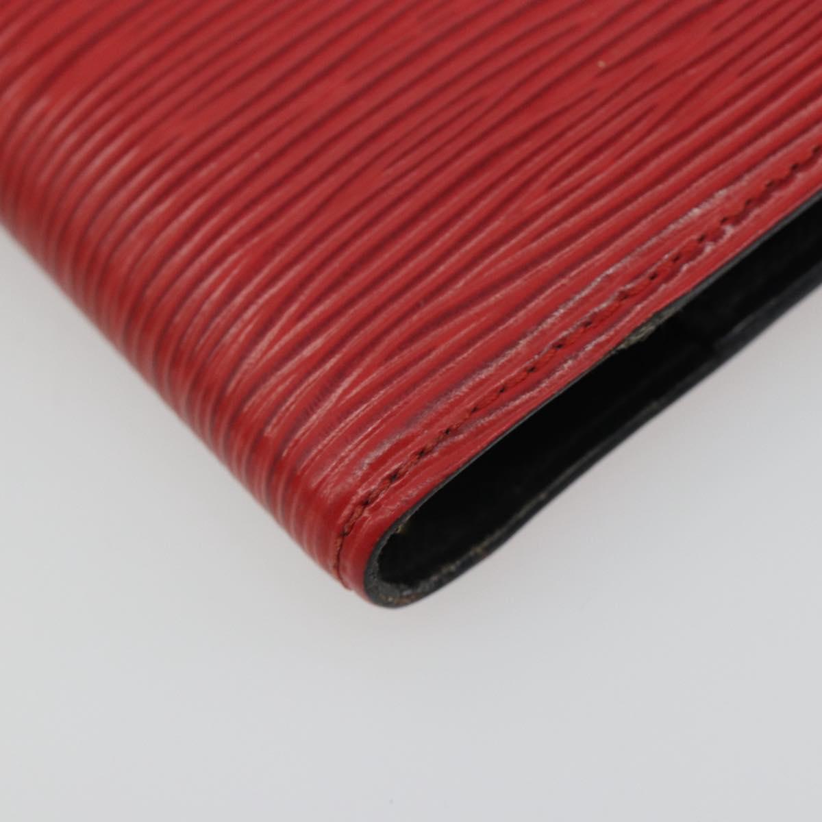 LOUIS VUITTON Epi Agenda PM Day Planner Cover Red R20057 LV Auth BA13494