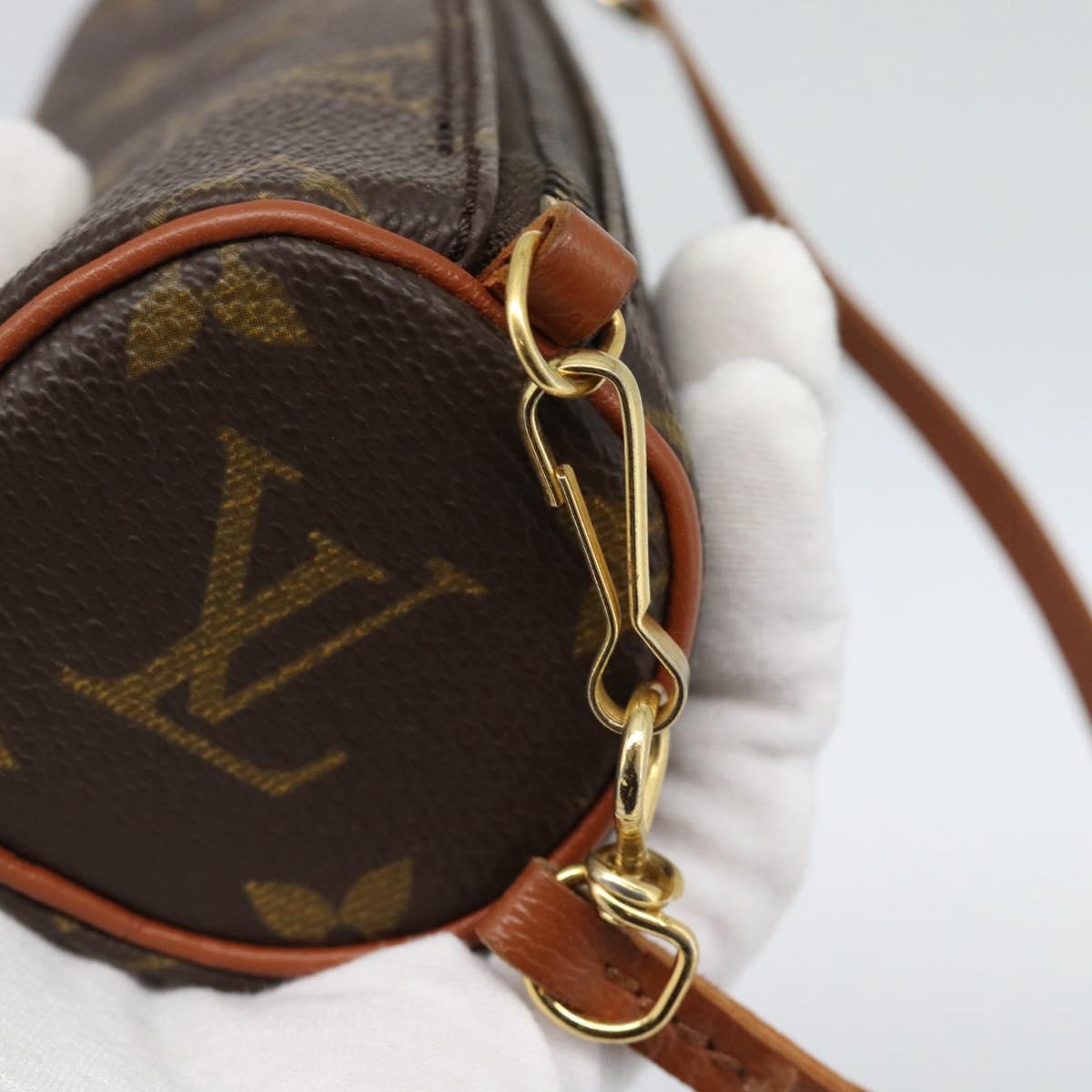 LOUIS VUITTON Monogram Papillon Pouch LV Auth BA13496