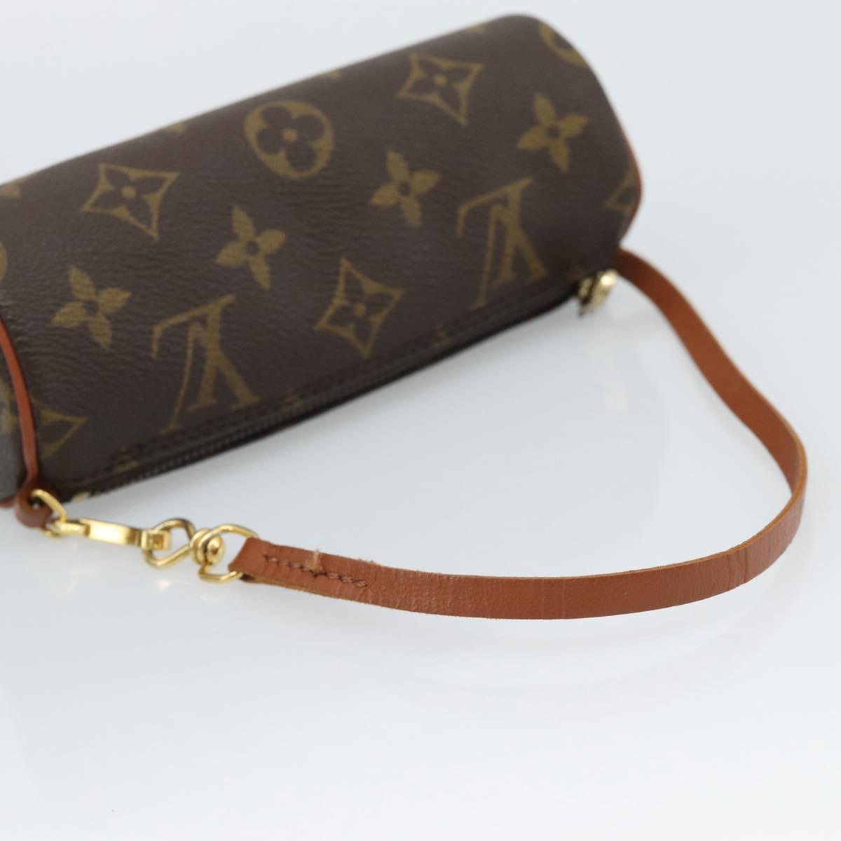 LOUIS VUITTON Monogram Papillon Pouch LV Auth BA13496