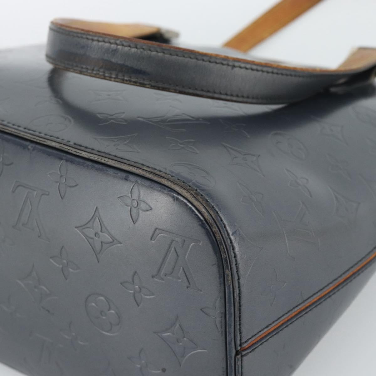 LOUIS VUITTON Monogram Mat Stockton Tote Bag Noir M55112 LV Auth BA13502