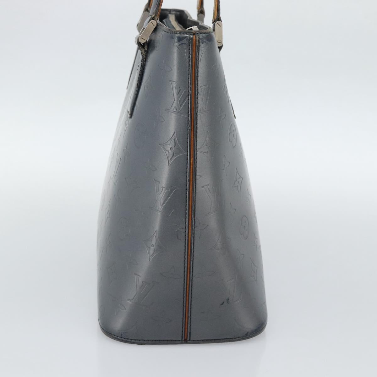 LOUIS VUITTON Monogram Mat Stockton Tote Bag Noir M55112 LV Auth BA13502