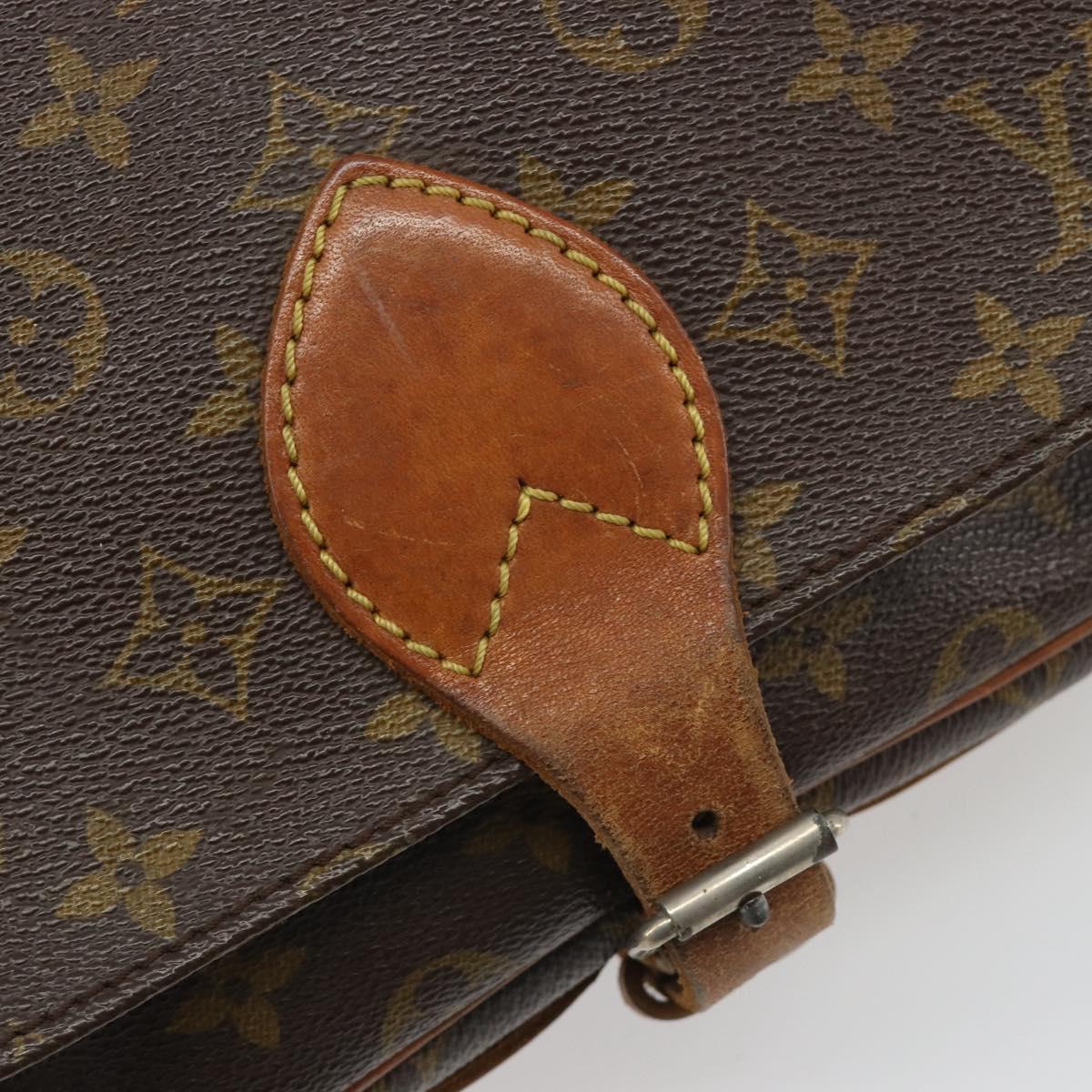 LOUIS VUITTON Monogram Cartouchiere MM Shoulder Bag M51253 LV Auth BA13507
