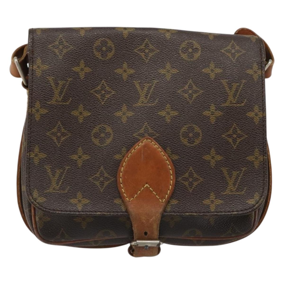 LOUIS VUITTON Monogram Cartouchiere MM Shoulder Bag M51253 LV Auth BA13507