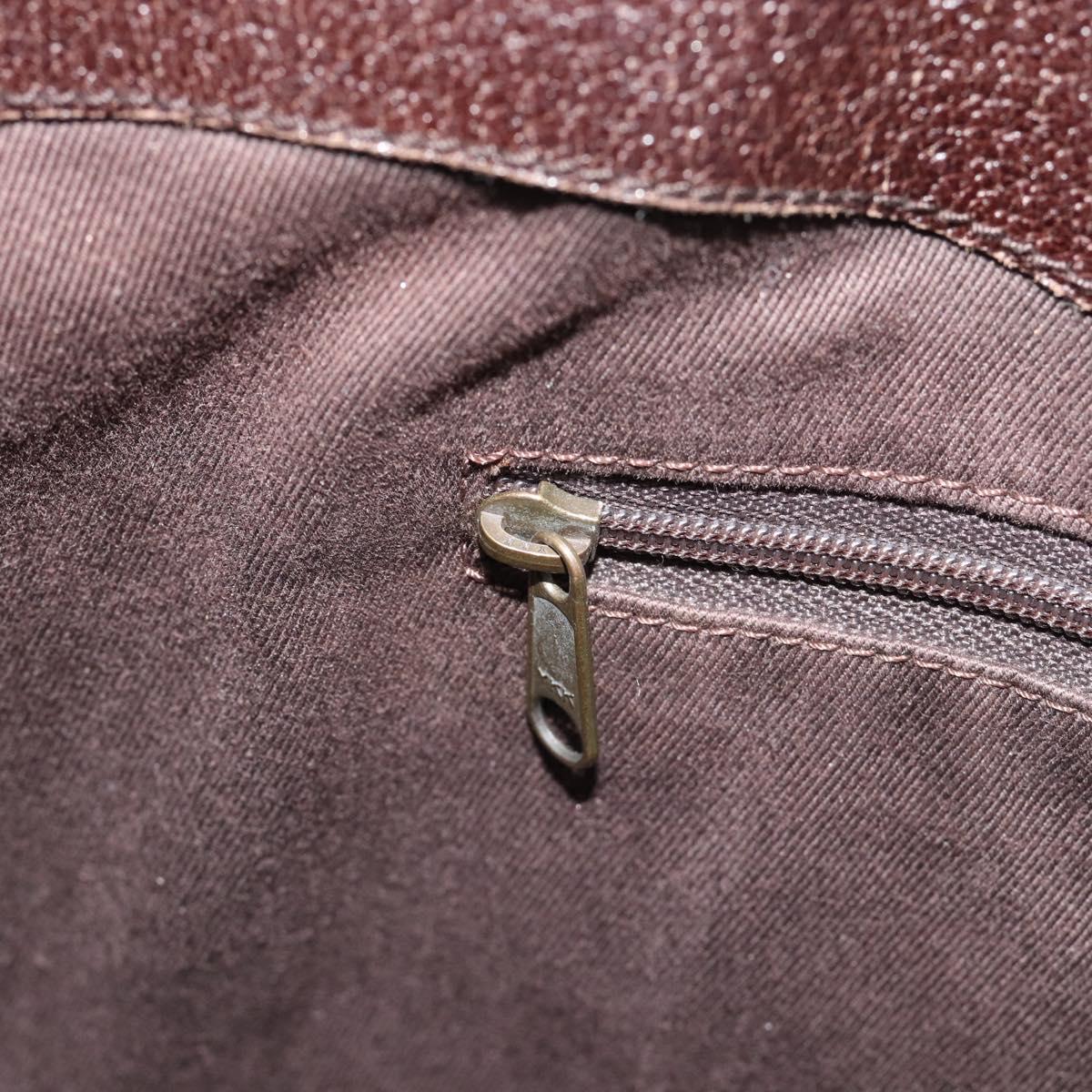 GUCCI GG Canvas Tote Bag Beige Silver Auth BA13511