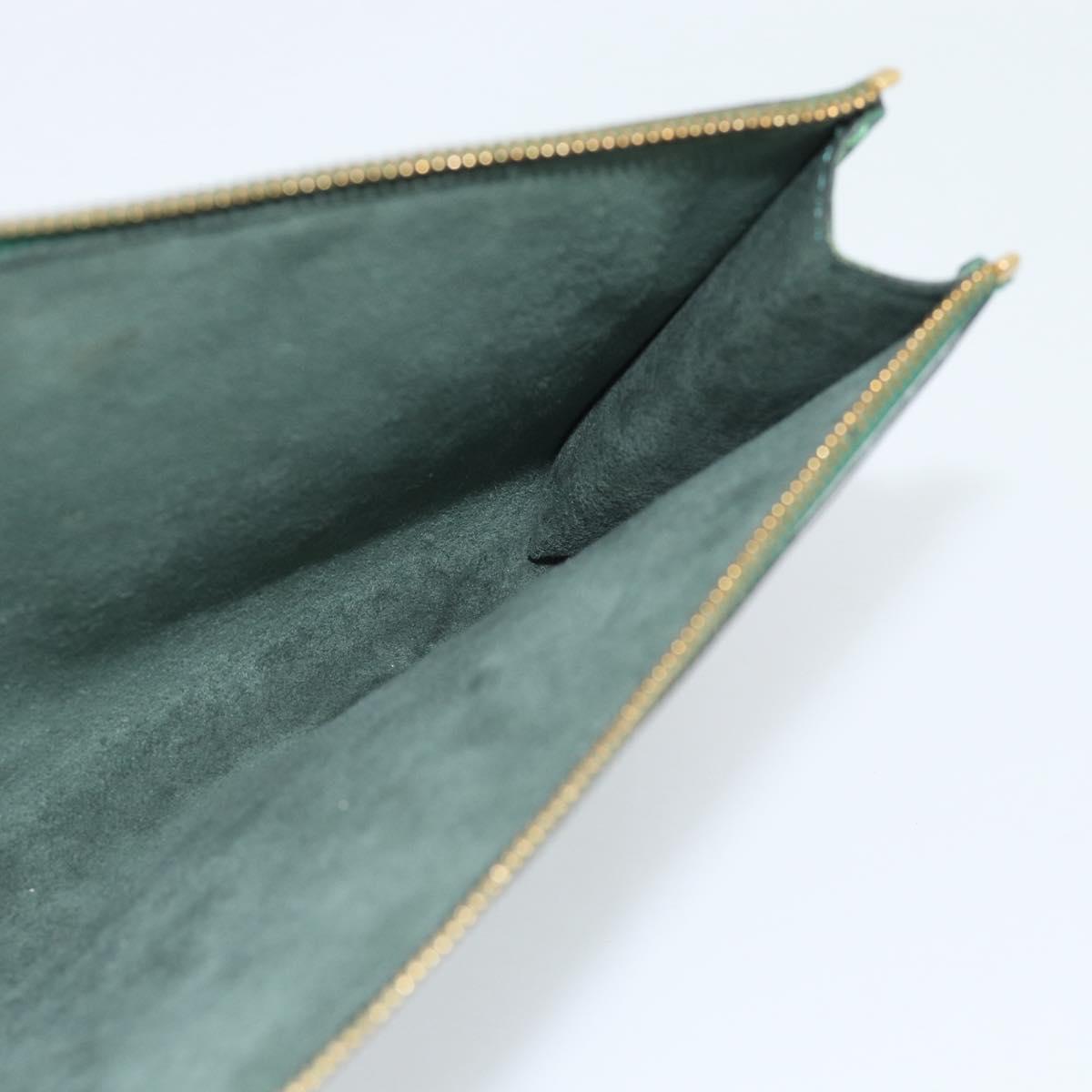 LOUIS VUITTON Epi Pochette Accessoires Accessory Pouch Green M52984 Auth BA13512