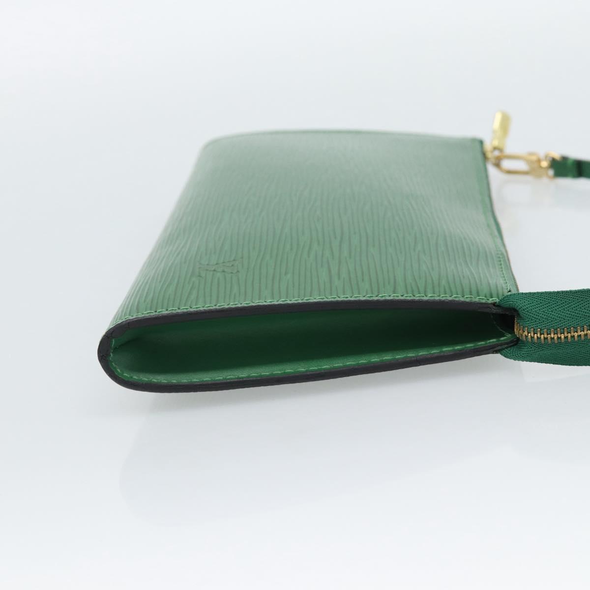LOUIS VUITTON Epi Pochette Accessoires Accessory Pouch Green M52984 Auth BA13512