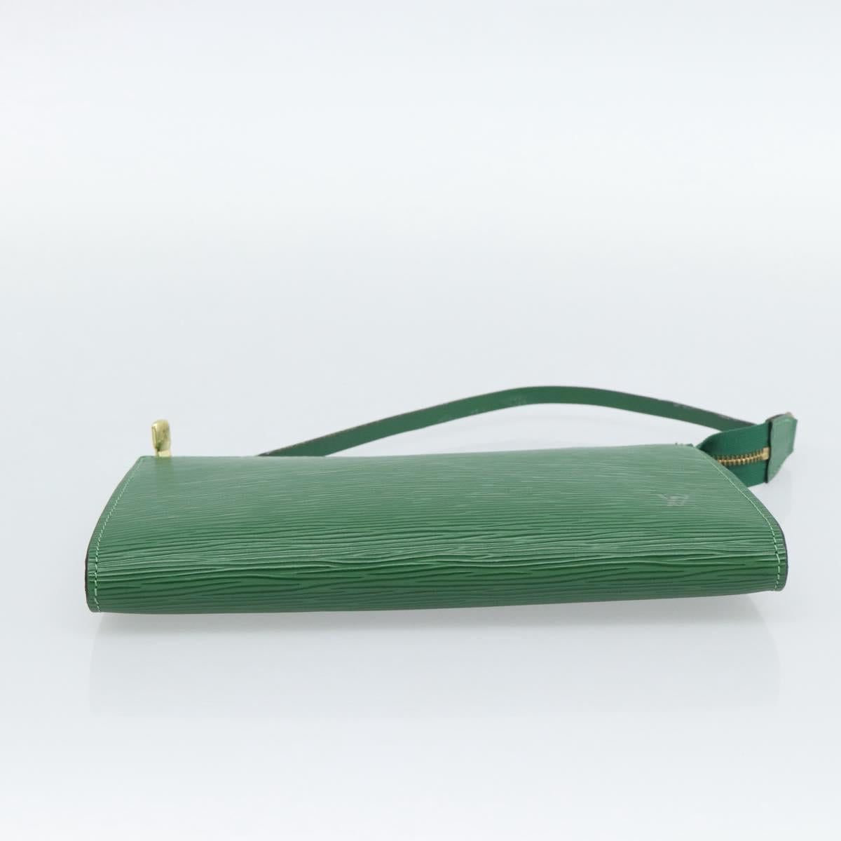LOUIS VUITTON Epi Pochette Accessoires Accessory Pouch Green M52984 Auth BA13512