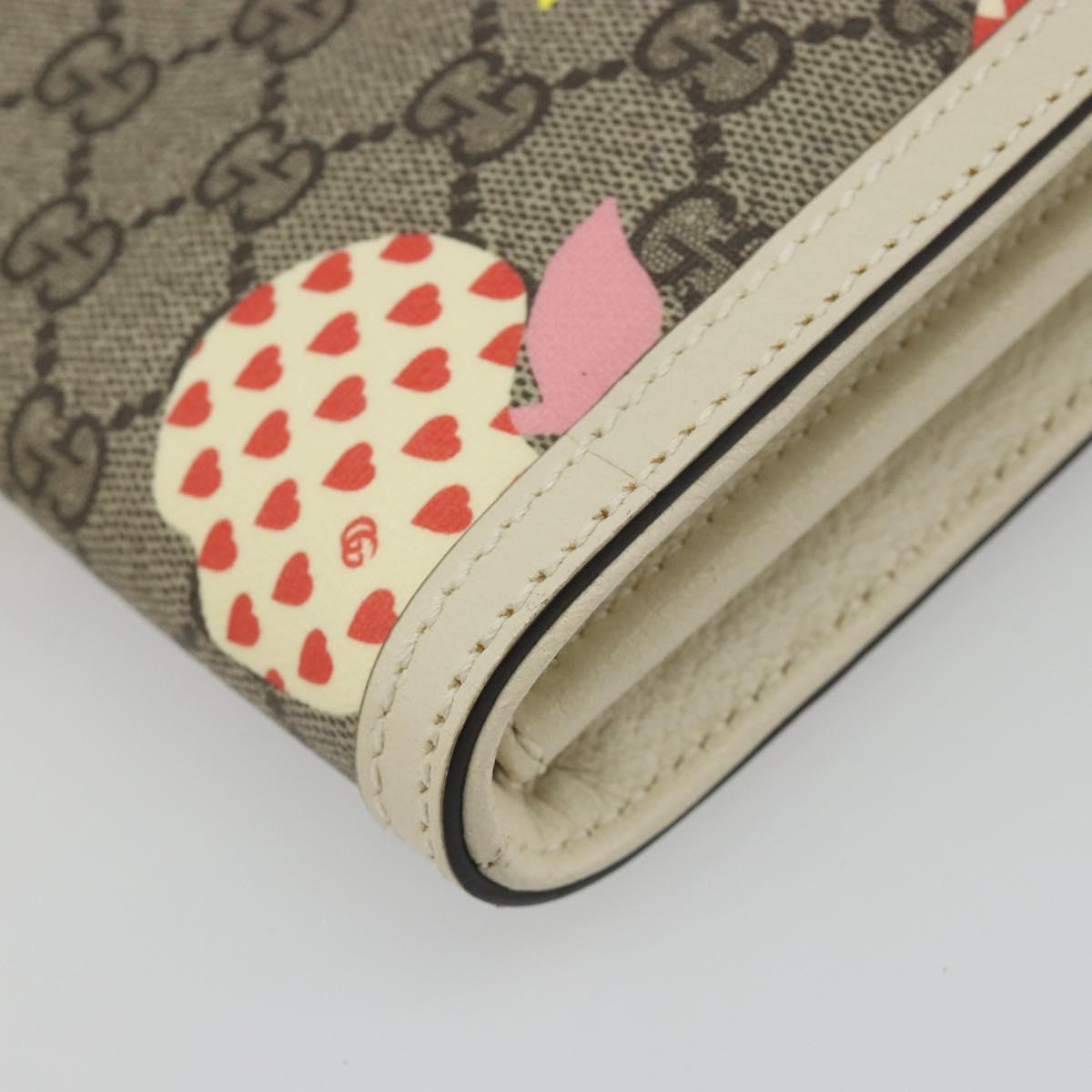 GUCCI GG Supreme Children's Bag PVC Leather Beige Gold 625782 Auth BA13514V