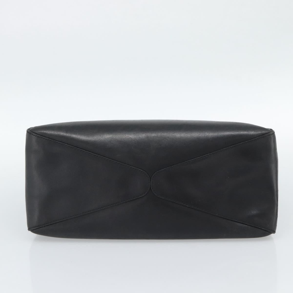 GUCCI Shoulder Bag Leather Black 106236 Auth BA13519