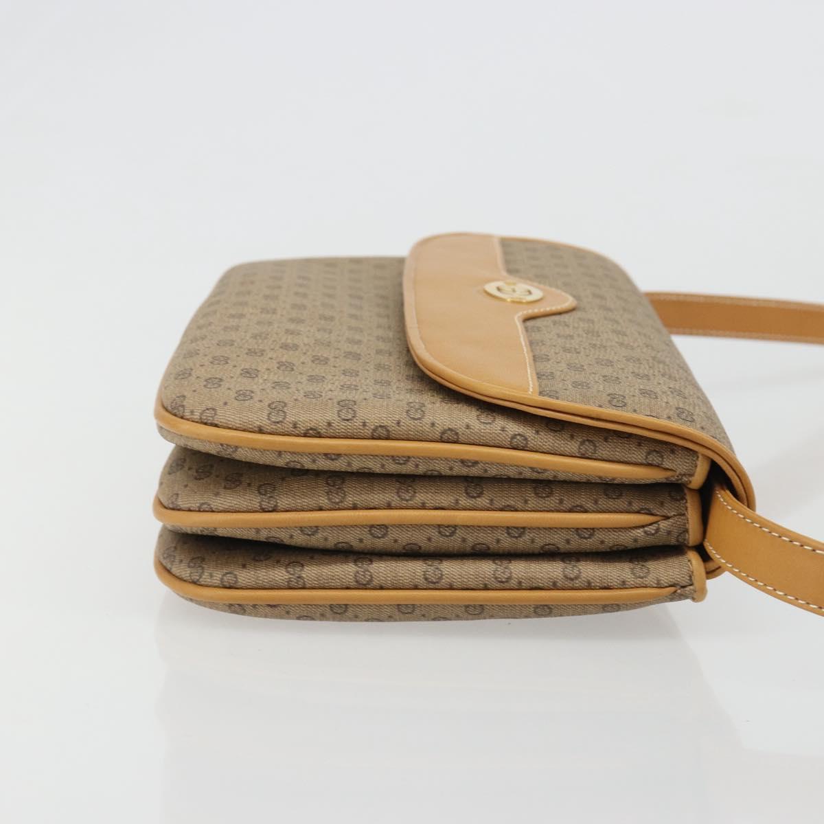 GUCCI Micro GG Supreme Shoulder Bag PVC Beige Gold 004 106 0024 Auth BA13521A