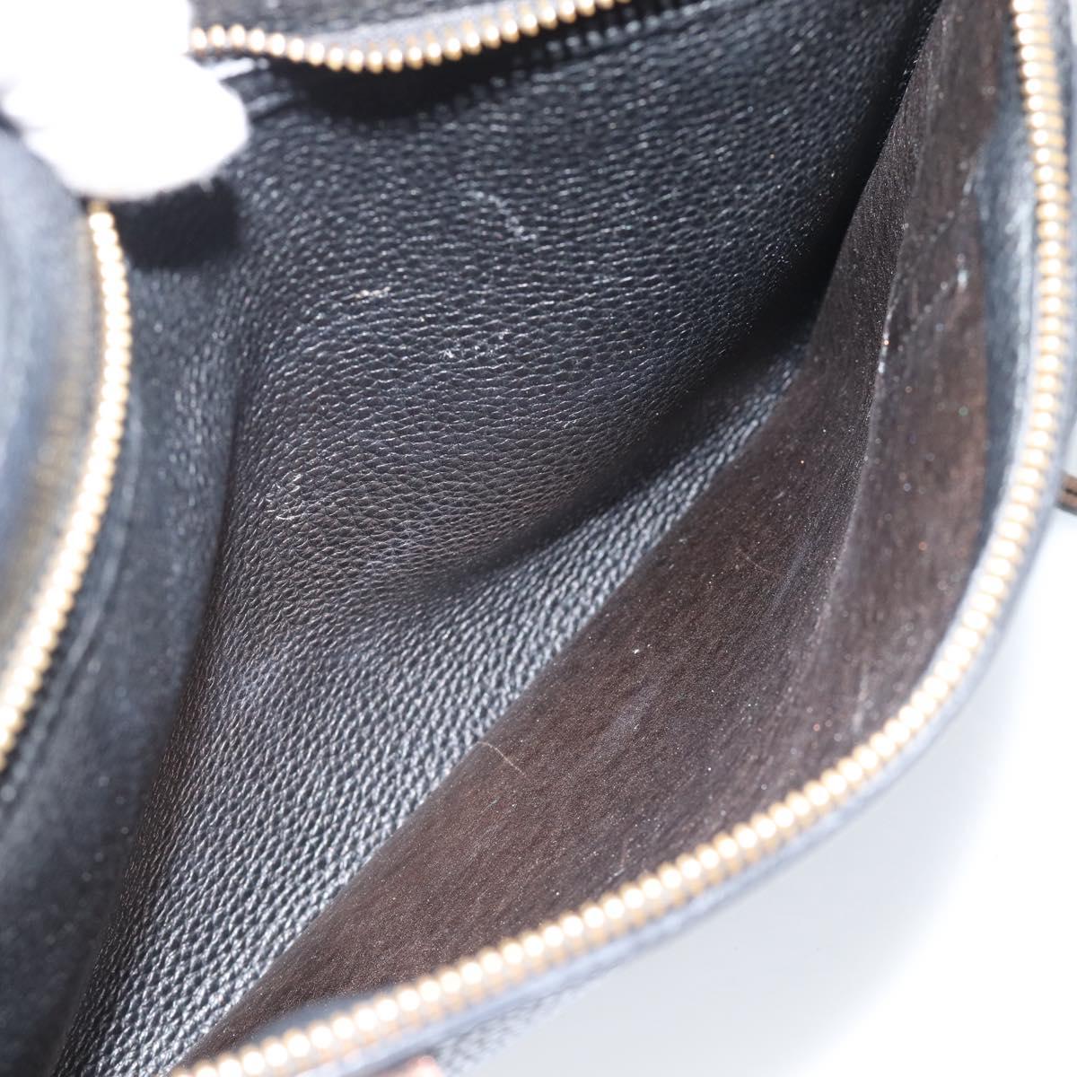 Salvatore Ferragamo Gancini Tote Bag Leather Black Gold Auth BA13523A
