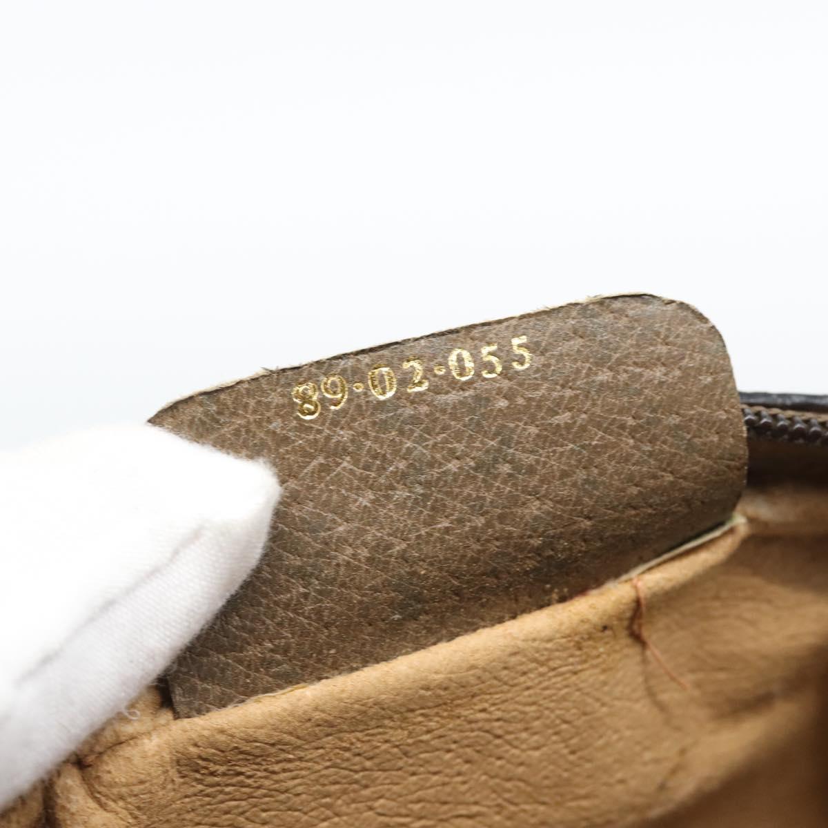 GUCCI GG Supreme Web Sherry Line Bag PVC Beige Gold 89 02 055 Auth BA13525