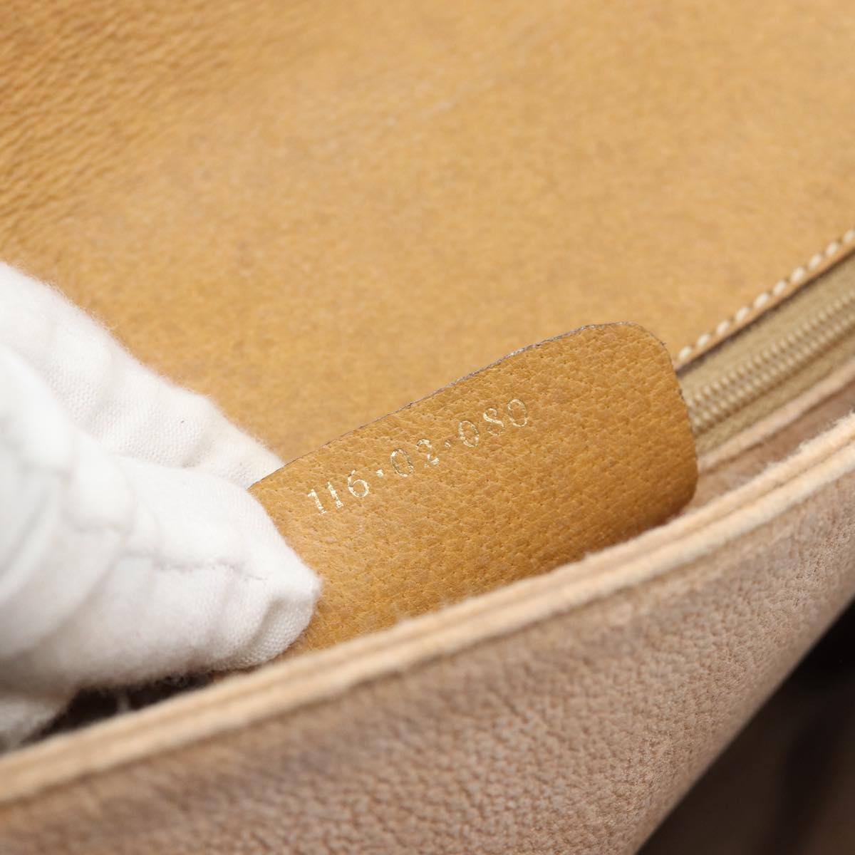 GUCCI Micro GG Supreme Tote Bag Beige Gold 116.02 080 Auth BA13527
