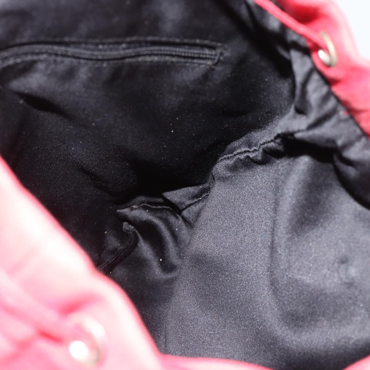 SAINT LAURENT Tote Bag Canvas Pink Silver Auth BA13528A