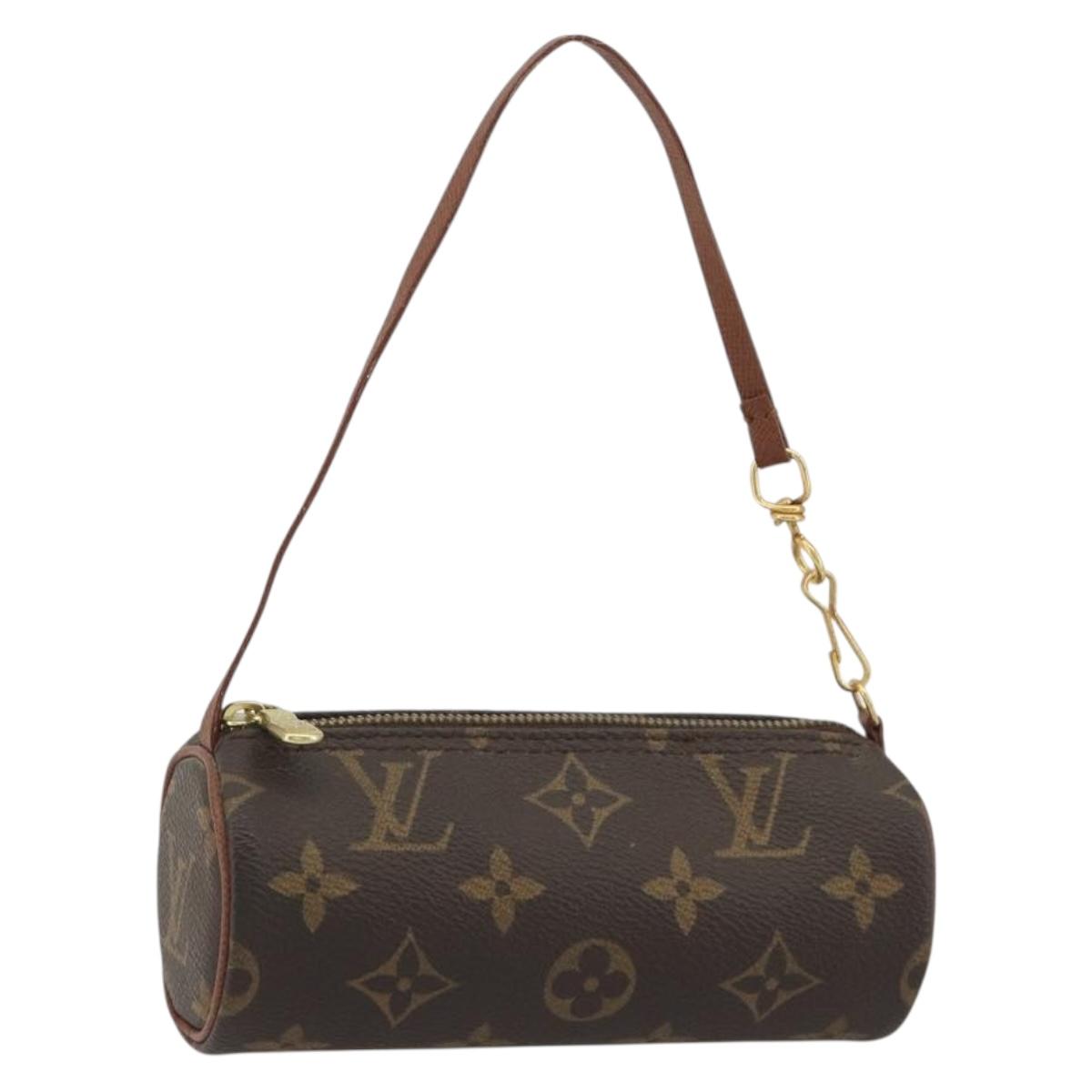 LOUIS VUITTON Monogram Papillon Pouch LV Auth BA13532A