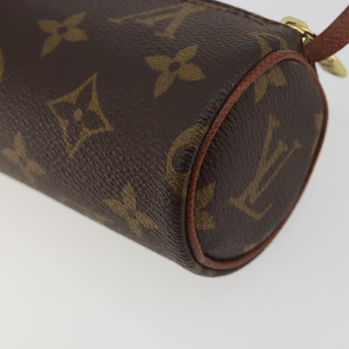 LOUIS VUITTON Monogram Papillon Pouch LV Auth BA13532A