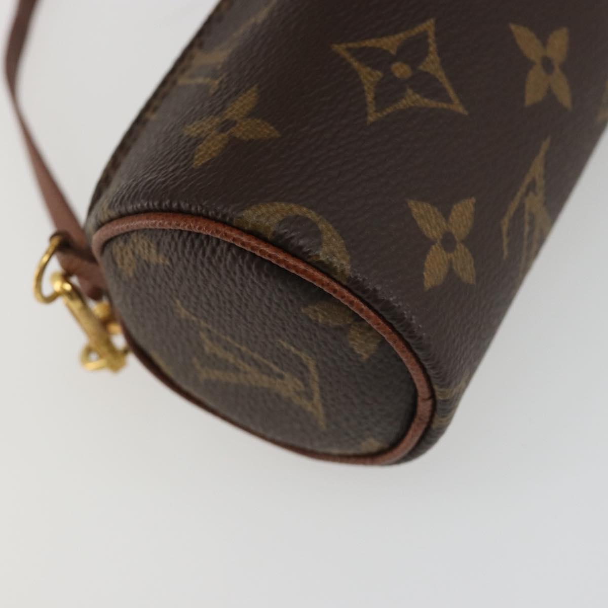 LOUIS VUITTON Monogram Papillon Pouch LV Auth BA13532A
