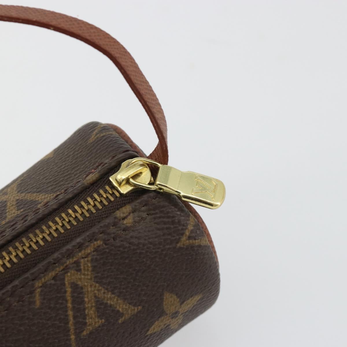 LOUIS VUITTON Monogram Papillon Pouch LV Auth BA13532A