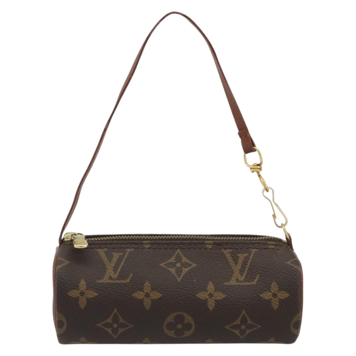 LOUIS VUITTON Monogram Papillon Pouch LV Auth BA13532A