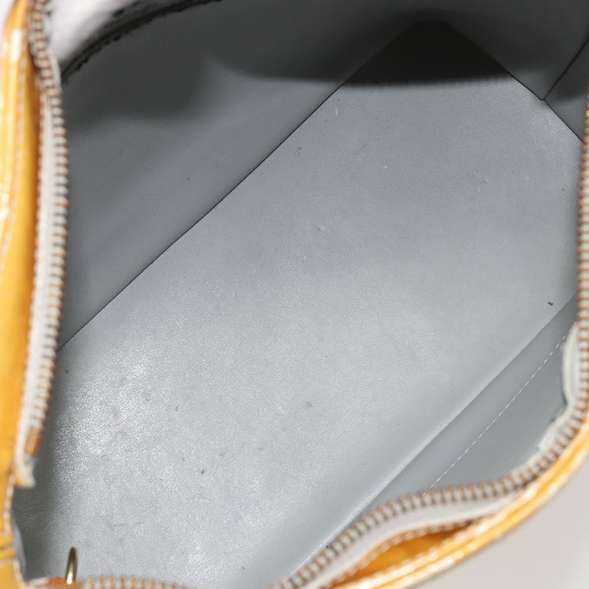 LOUIS VUITTON Monogram Vernis Houston Hand Bag Gris M91053 LV Auth BA13534