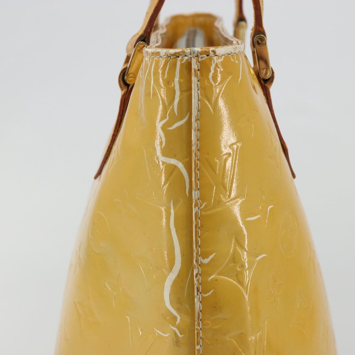 LOUIS VUITTON Monogram Vernis Houston Hand Bag Gris M91053 LV Auth BA13534