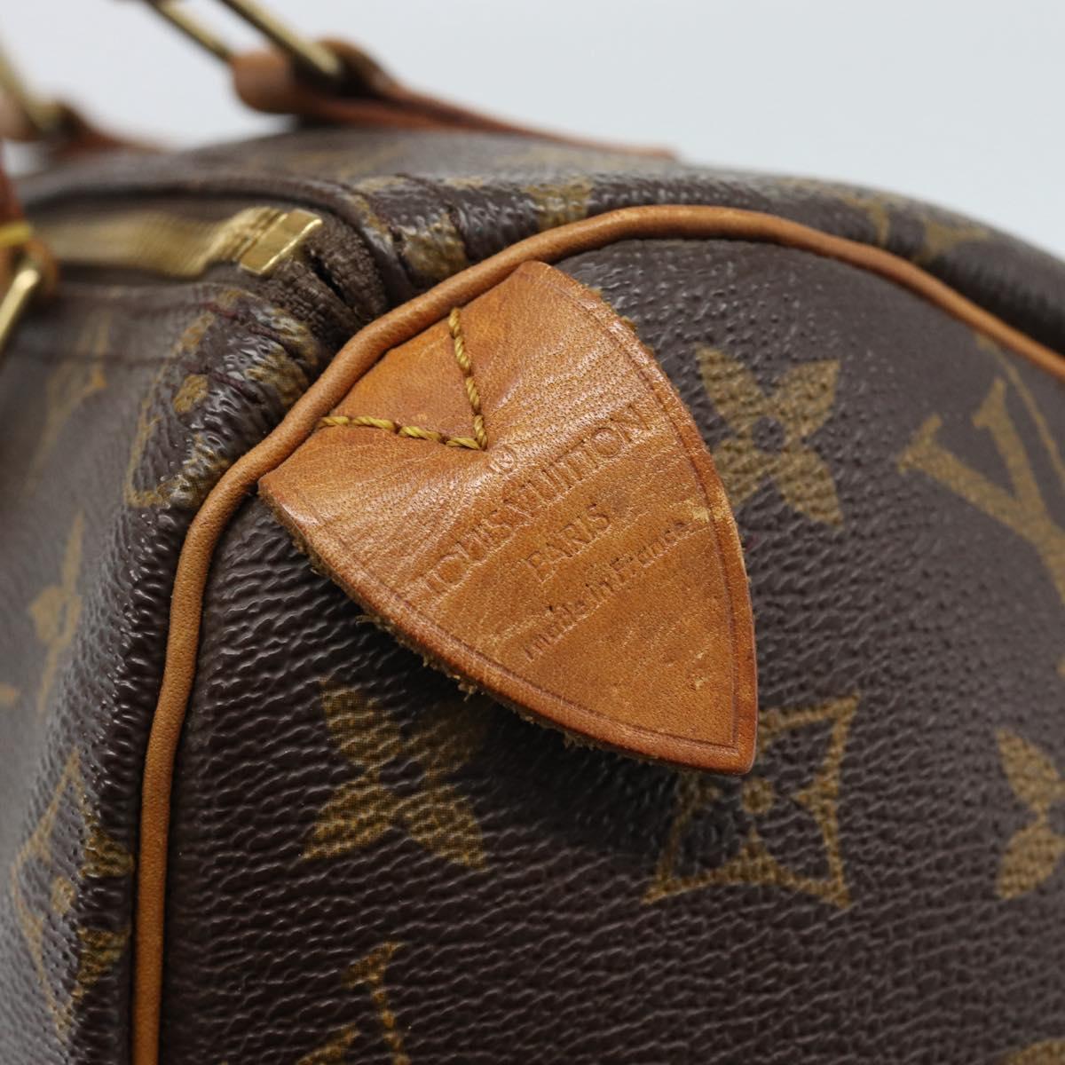 LOUIS VUITTON Monogram Speedy 25 Hand Bag M41528 LV Auth BA13539A